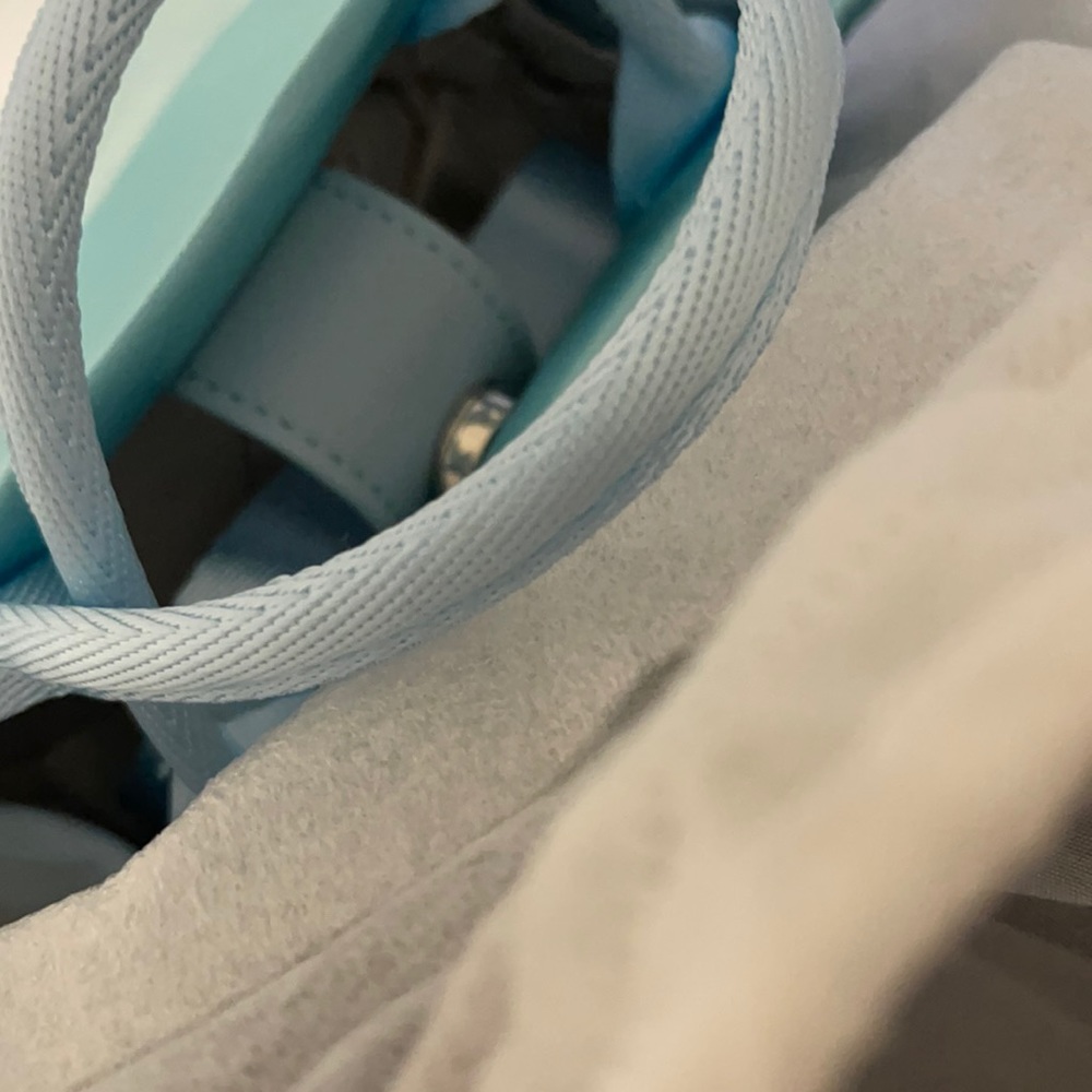 Brandon Blackwood Baby blue “End Systemic Racism” Mini bag